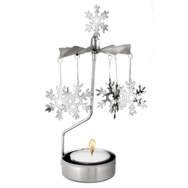 SNOWFLAKE ROTARY CANDLE HOLDER PLUTO PRODUKTER