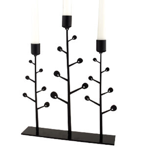 BLACK CANDLE HOLDER ARNE PLUTO PRODUKTER