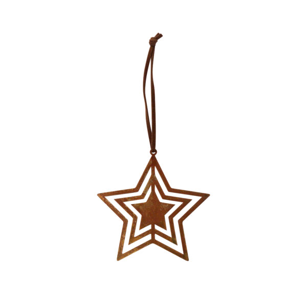 RUSTY STAR SMALL METAL HANGING DECORATION PLUTO PRODUKTER