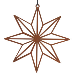 STAR LARGE RUSTY METAL HANGING DECORATION PLUTO PRODUKTER