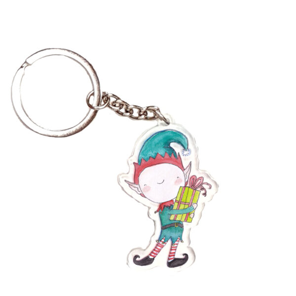cHRISTMAS ELF KEYRING