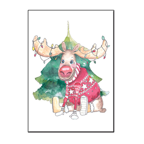 CHRISTMAS MOOSE CARD