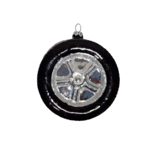 Car tire Christmas bauble - Jack Mensinga Christmas collection