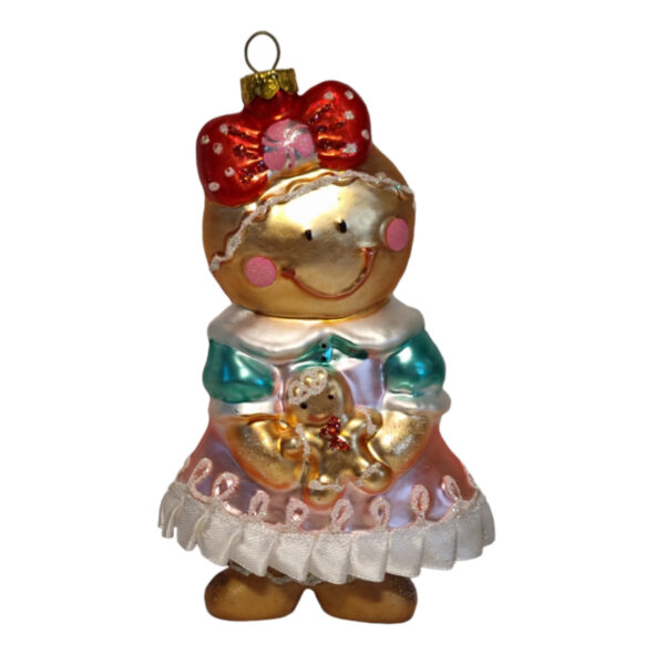 Gingerbread Girl Christmas Bauble - Jack Mensinga Christmas Collection