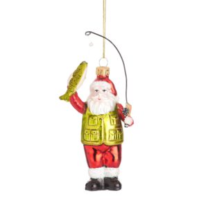 Fishing Santa Bauble