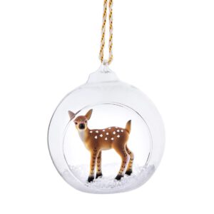 Deer in glass bauble