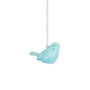 Blue bird ceramic hanger